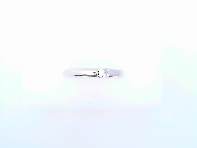 14KRW CZ RND SOLITAIRE 1.7G #7 CLEAR CTR STONE