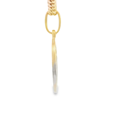 14K PENDANT  1.7G SAINT MILAGROSA VIRGEN MARI OVAL