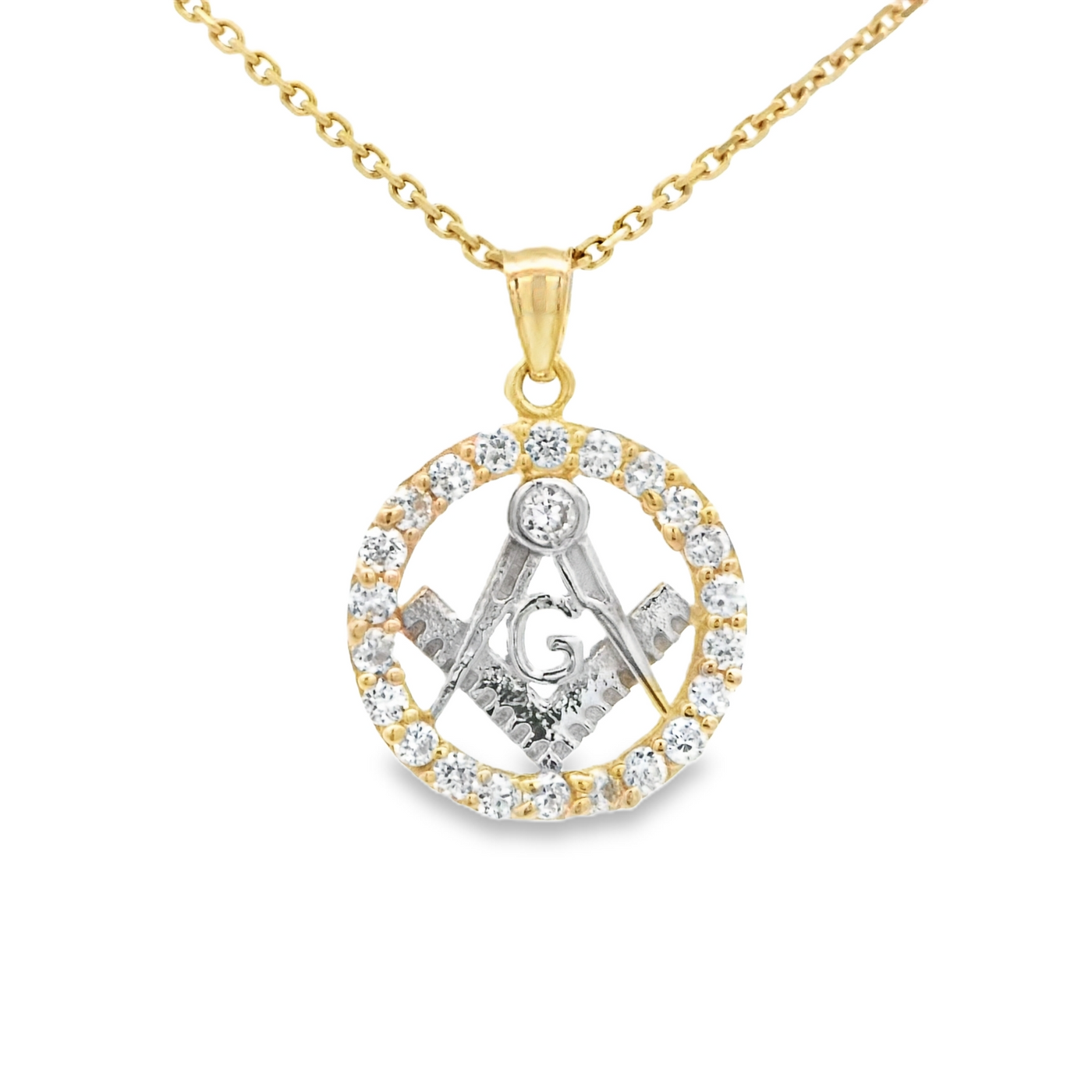 PENDANT 14KP MASON TWO TONE