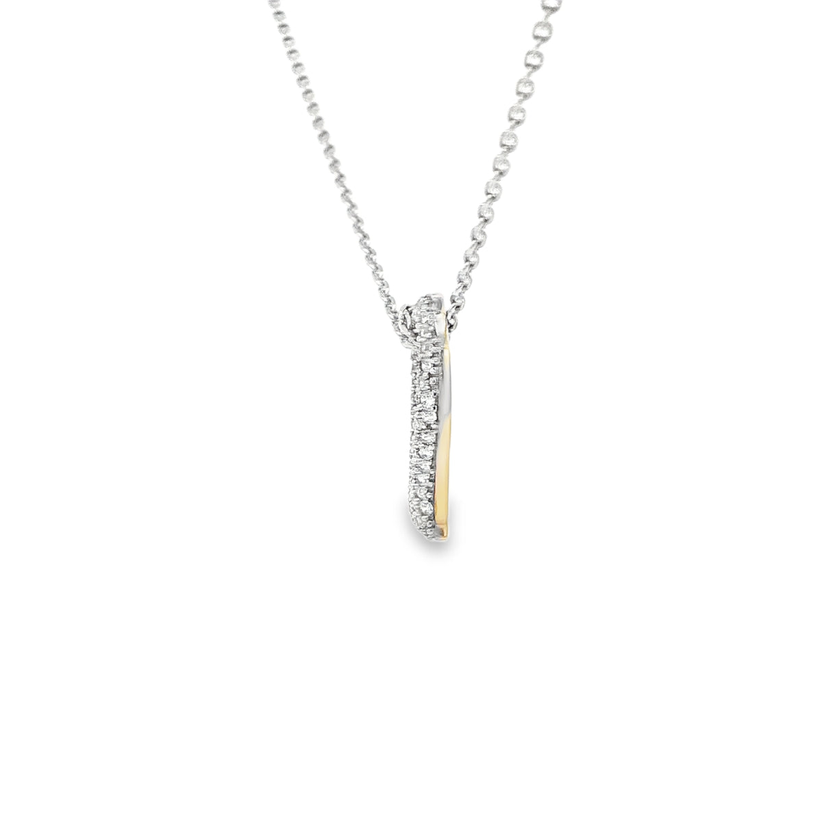 PENDANT 14K 2.2G HEART CZ