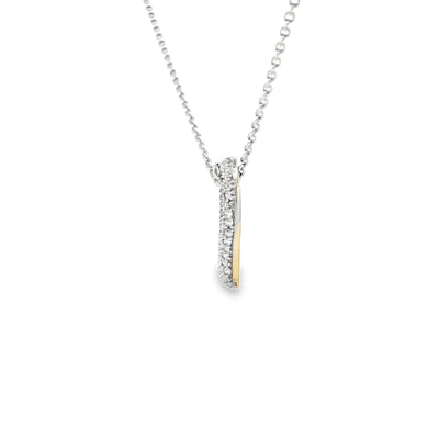 PENDANT 14K 2.2G HEART CZ