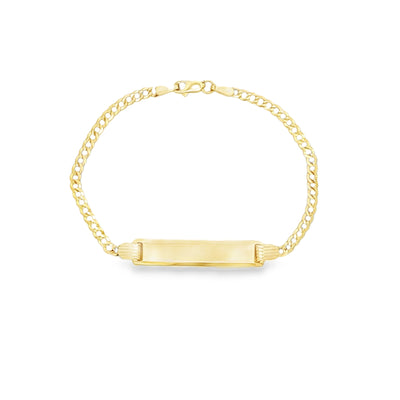14 KARAT CUBAN ITALIAN CURB BRACELET LENGTH 6 WEIG