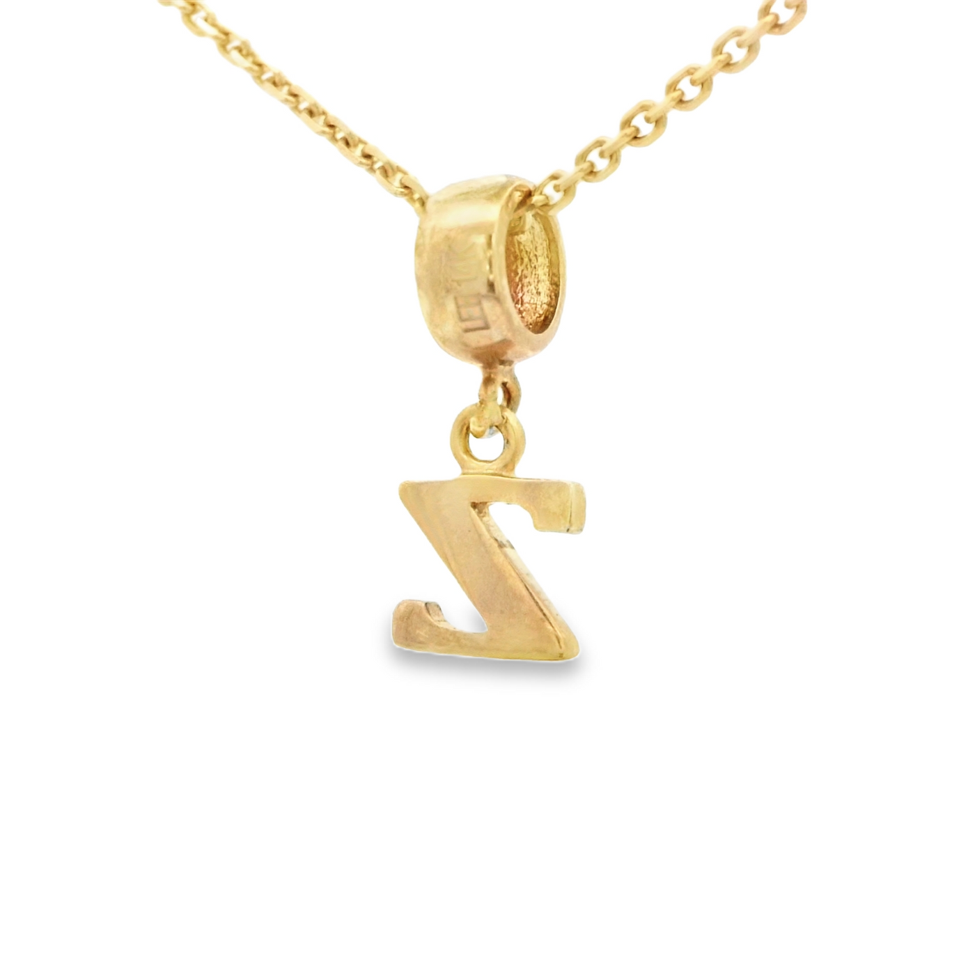 PENDANT 14K Z Letter BailRing