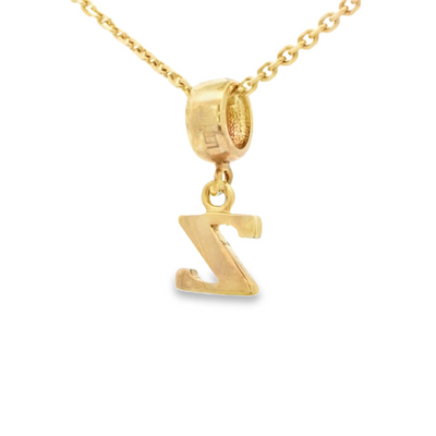 PENDANT 14K Z Letter BailRing