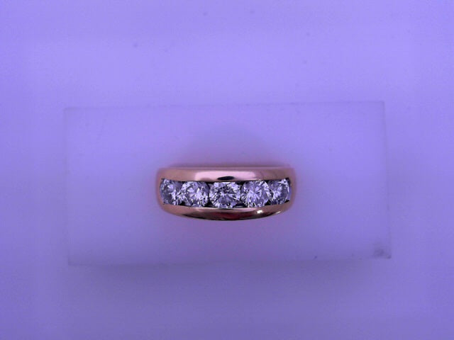 Ring 14K Band Natural Diamond 1.25ctw E SI1 8.6g #