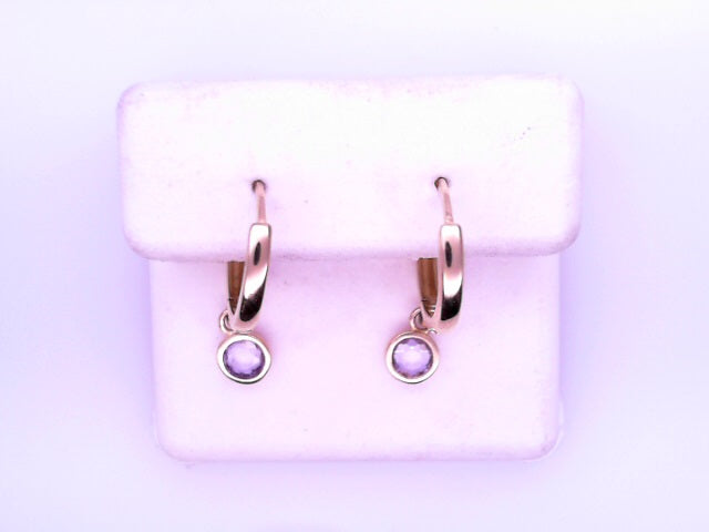 14 KARAT HUGGIE EARRINGS WEIGHT: 0.9G SIZE/ OTHER: