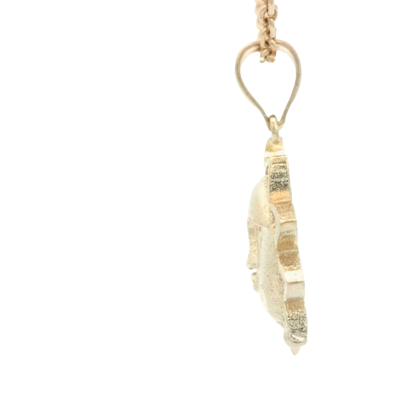 PENDANT 14K PENDANT CZ SUN WITH FACE