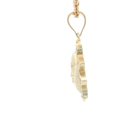 PENDANT 14K PENDANT CZ SUN WITH FACE