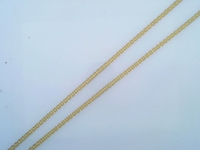 14 KARAT FIGARO CHAIN LENGTH: 15 WEIGHT: 7.4G : 2.