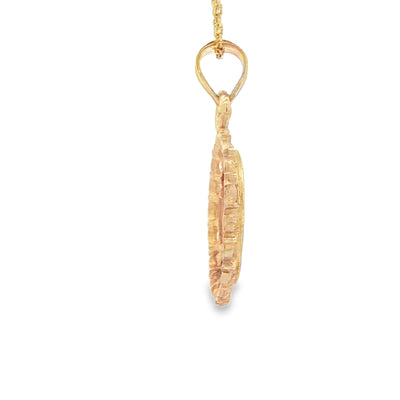 PENDANT 14K 2.1G SAGITARIOUS 2TONE