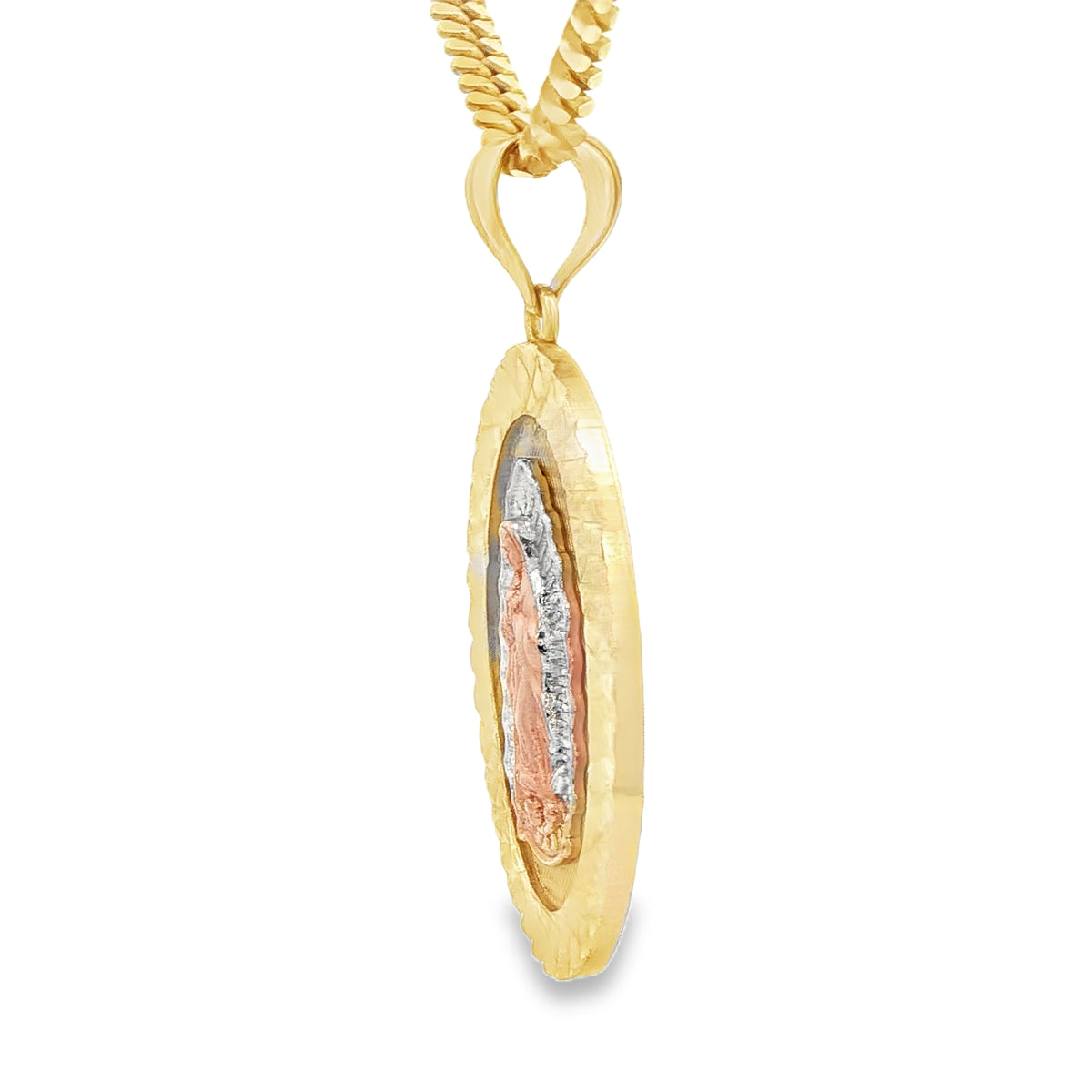 PENDANT 14KP 5.3G GUADALUPE DC 3TONE