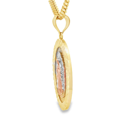 PENDANT 14KP 5.3G GUADALUPE DC 3TONE