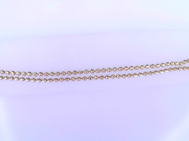 CHAIN 14KC 6.5G 20'' D/C BEAD