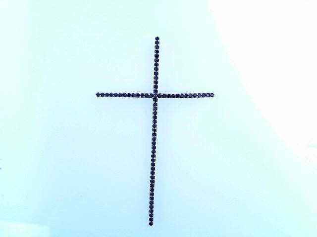 PENDANT 14 KARAT WEIGHT 2.2G BLACK DIAMOND CROSS