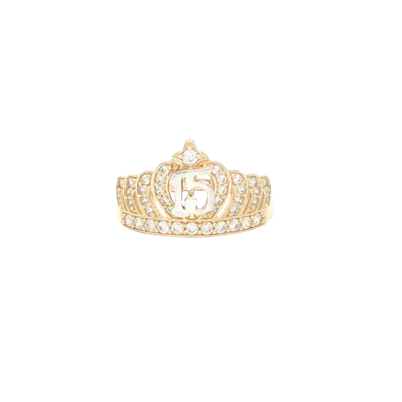 14 KARAT RING SIZE 7.25 WEIGHT: 2.6G : CZ QUINCE 1