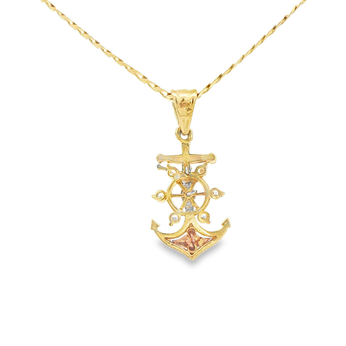 14KP 3.4G JESUS ANCHOR 3GOLD