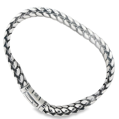STERLING SILVER BRACELET 9MM