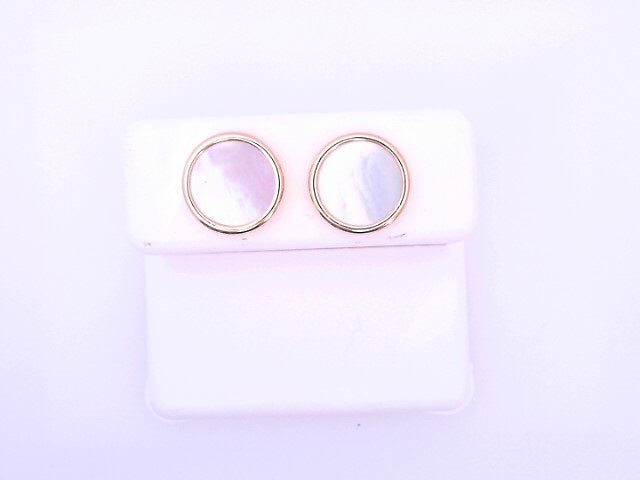 18 KARAT STUD EARRINGS WEIGHT: 0.5G : PINWHEEL TWO