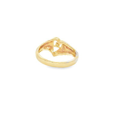14 KARAT RING SIZE 6 WEIGHT: 2.9G : NATURAL DIAMON