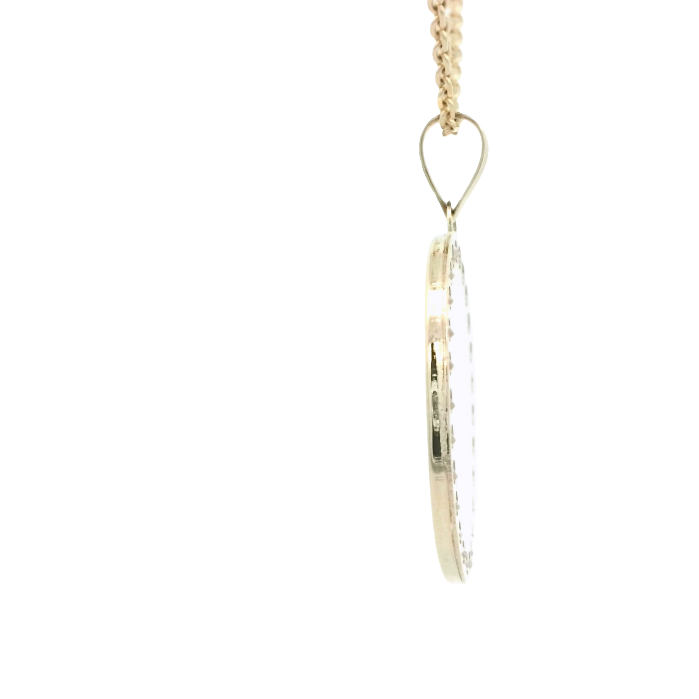 PENDANT 14K SANTA BARBARA CZ OVAL