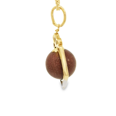 14K MOONSTONE PENDANT