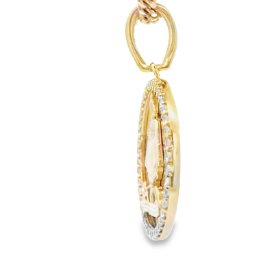 14K PENDENT 3.7G CARDIDAD CZ CARIDAD DEL COBRE