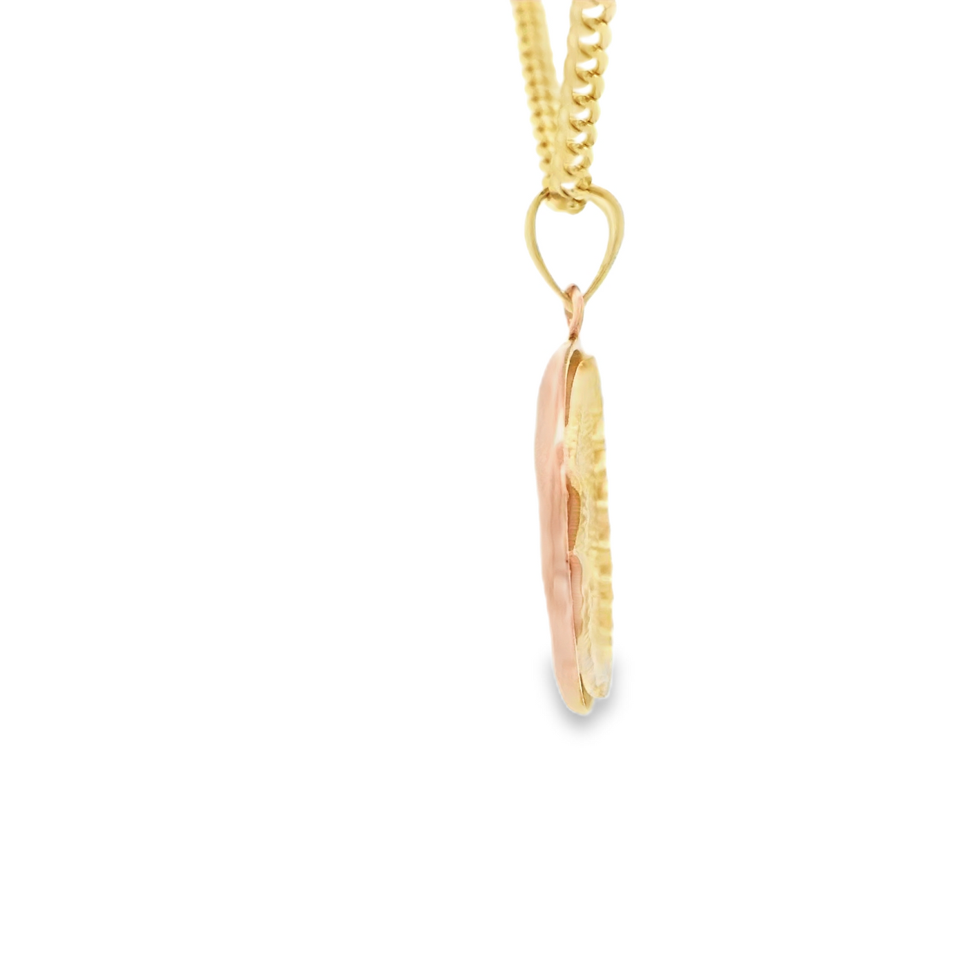 PENDANT 14K 3Tone SUN MOON