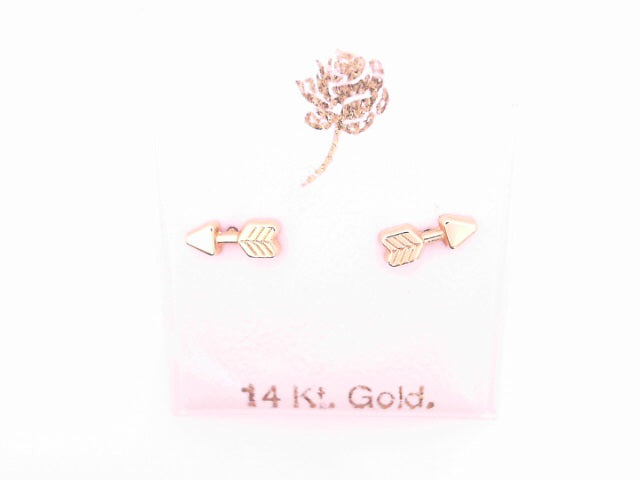 14 KARAT STUD EARRINGS WEIGHT: 0.8G : 5MM CZ CLEAR