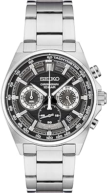 Seiko Men's SSB397 10 Bar Chrono Stainless Steel Watch