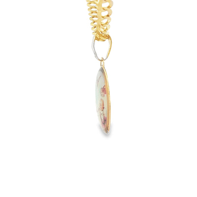 14KP PENDANT BAPTISM COLOR