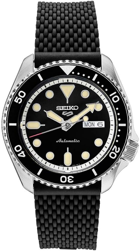 Seiko Men's SRPD95 5 Sports Automatic Rubber Watch