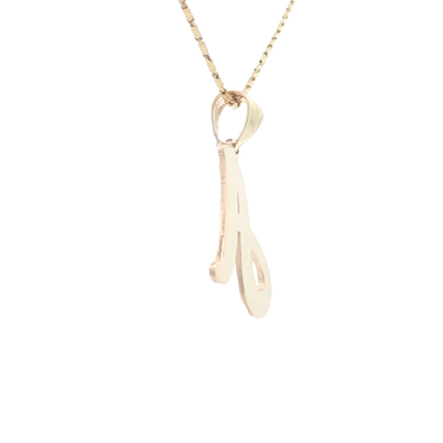 14 KARAT CHARM DC LETTER A