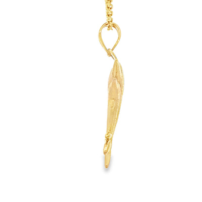 PENDANT 14K 2 DOLPHINS