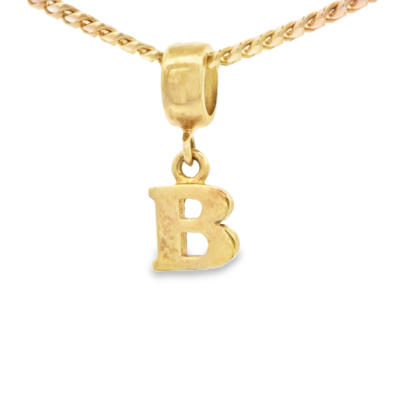 PENDANT 14K B Letter BailRing