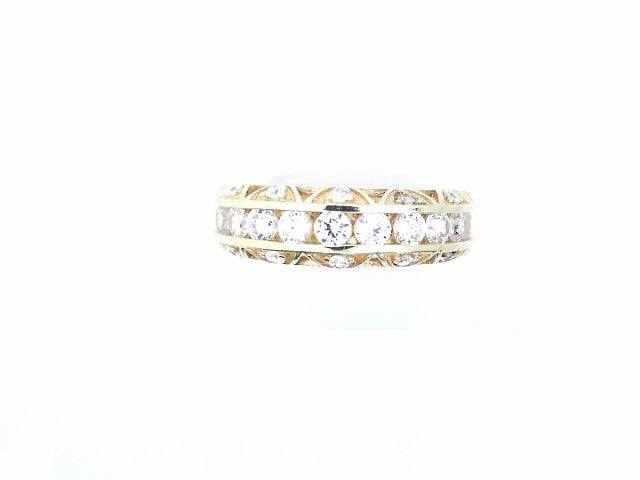 14 KARAT RING SIZE 8.75 WEIGHT: 7.1G
6MM CZ ETERN