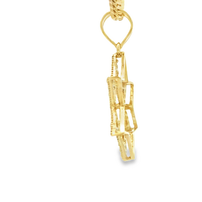 PENDANT 14K 2.2G STAR CZ STAR OF DAVID