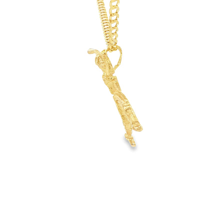 PENDANT 14K 3.2G BASEBALL PLAYER