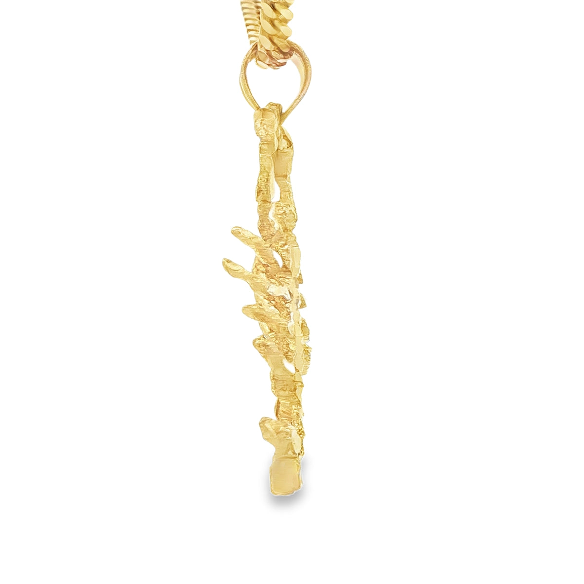 PENDANT 14KP 6.8G SCORPIAN DC TEXTURED
