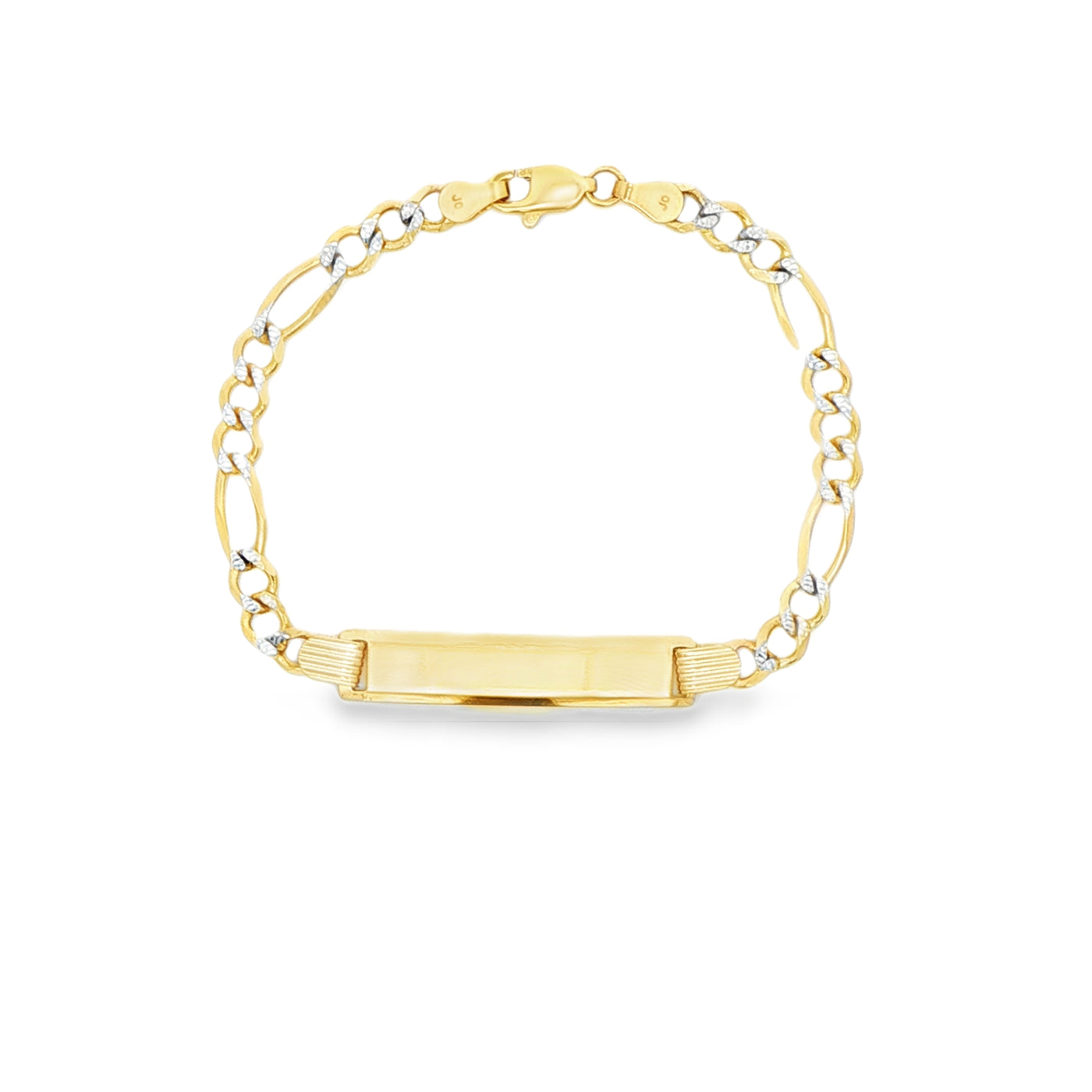 14 KARAT FIGARO BRACELET LENGTH 6 WEIGHT: 4.8G : I