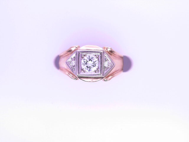 14 KARAT RING SIZE 11.5 WEIGHT: 8.7G : NATURAL DIA