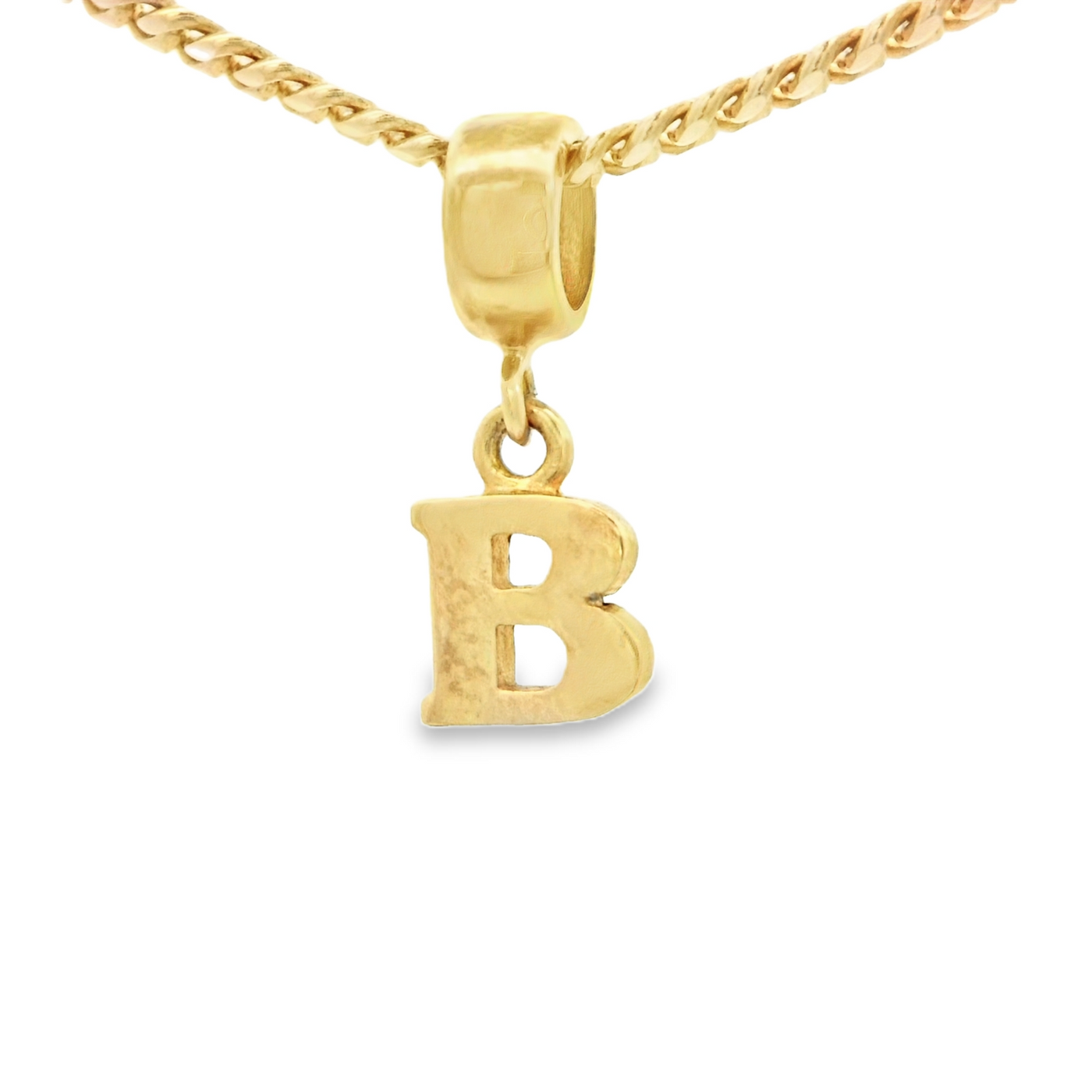 PENDANT 14K B Letter BailRing