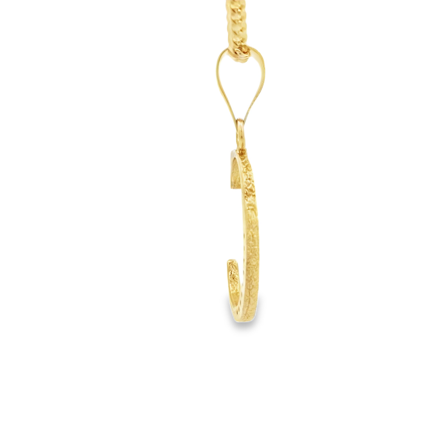 PENDANT 14K LETTER C CZ LETTER C