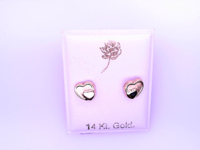 14 KARAT STUD EARRINGS WEIGHT: 0.8G : 5MM CZ CLEAR