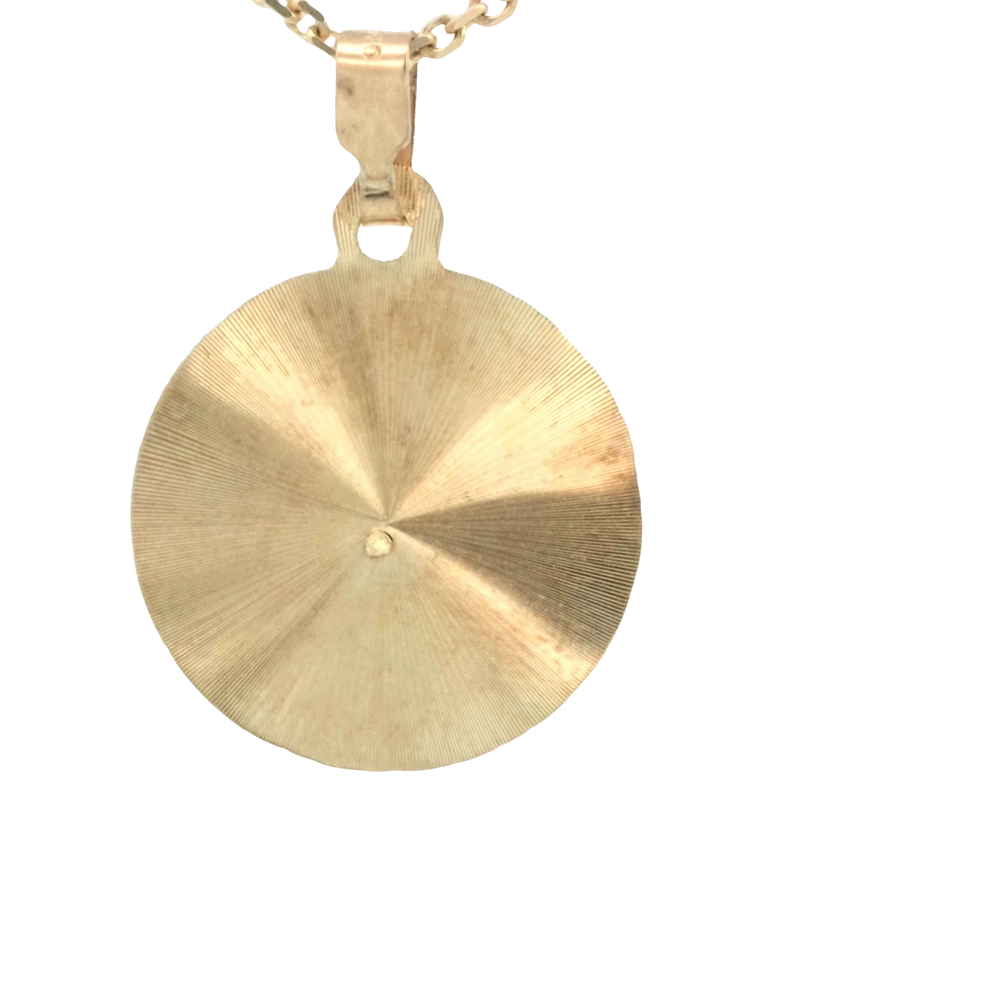 14K PENDENT  VIRGEN DC ROUND
