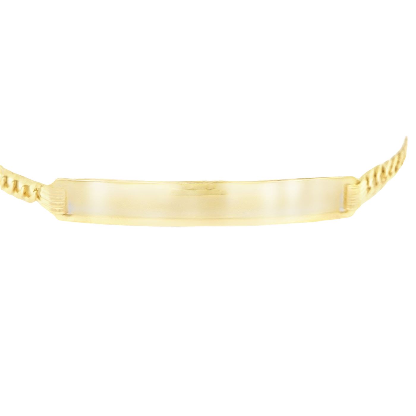 14K Cuban Italian Curb ID Bracelet