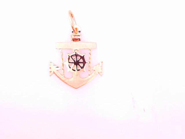 14 KARAT CHARM WEIGHT: 3.4G
ANCHOR WITH WHEEL