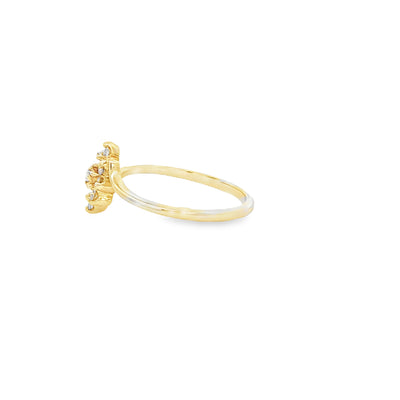14 KARAT RING SIZE 6.5 WEIGHT: 1.8G : NATURAL DIAM