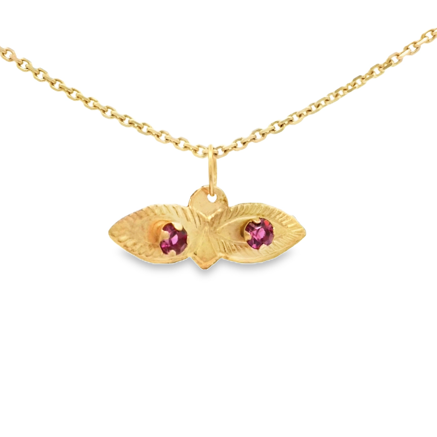 PENDANT 14K CZ Eyes Santa Lucia Colored