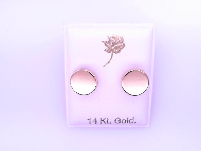 14 KARAT STUD EARRINGS WEIGHT: 0.8G : 5MM CZ CLEAR
