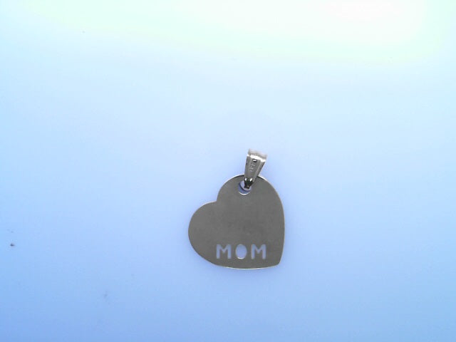 PENDANT 14K 1.7G HEART MOM LOVE DOUBLE 2TONE